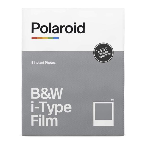 Câmera Polaroid Originals Now Viewfinder i-Type preto/branco Imagem de Câmera Polaroid Originals Now Viewfinder i-Type preto/branco