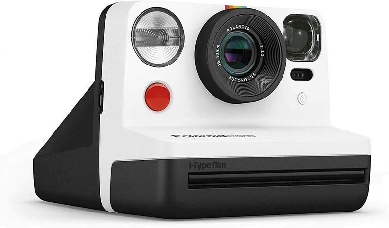 Câmera Polaroid Originals Now Viewfinder i-Type preto/branco Imagem de Câmera Polaroid Originals Now Viewfinder i-Type preto/branco