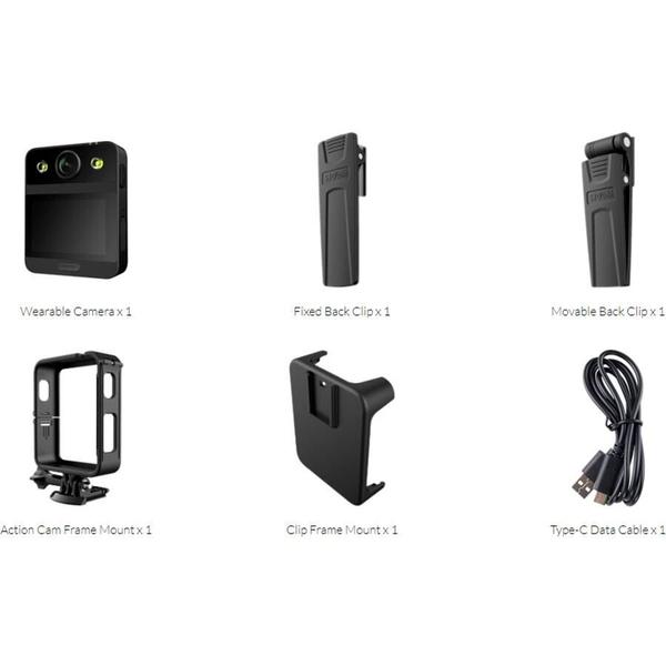 Camera Portatil Sjcam A20 Bodycam 2.33" Touch Screen 4K/Wifi - Preto Imagem de Camera Portatil Sjcam A20 Bodycam 2.33" Touch Screen 4K/Wifi - Preto