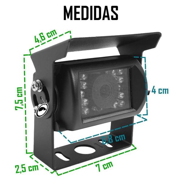 Imagem de Câmera Ré Orbe 12V Ou 24V Visão Noturna B169 Caminhão Ônibus