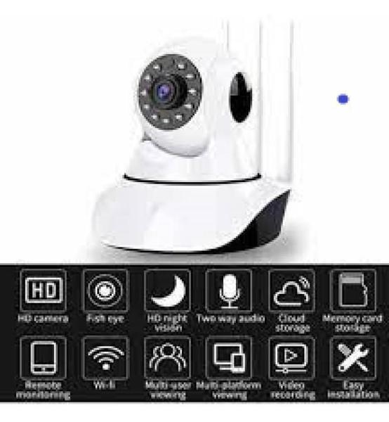 Imagem de Camera Robo 3 Antenas Ip Wifi 360º 720P Sistema Yoosee/Yyp2P