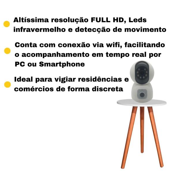 Imagem de Camera Robo Inteligente C/ 2 Cameras Wifi Visao Noturna App