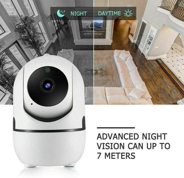 Imagem de Câmera Robo Ip Wifi Wireles HD 720p Áudio Visão Noturna - YEQIN