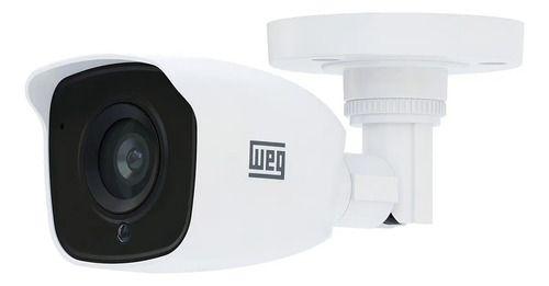 Câmera Segurança Analógica Ip Bullet Weg Wcam Branco HD720P