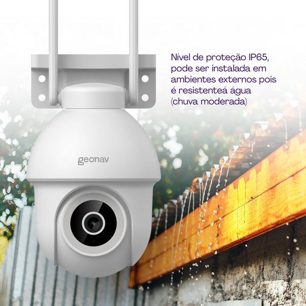 Imagem de Câmera Segurança Externa Wifi 360 Inteligente Branca