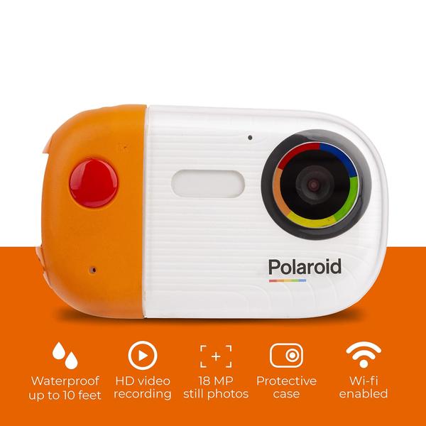 Imagem de Câmera subaquática Polaroid 18MP 4K UHD à prova d'água 10m com LCD