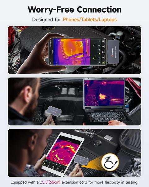 Imagem de Câmera térmica FOXWELL RT100 para smartphones Android