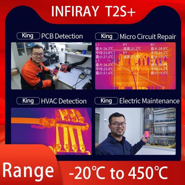 Câmera Térmica Infiray T2sPlus Infravermelho Android Tipo C Imagem de Câmera Térmica Infiray T2sPlus Infravermelho Android Tipo C