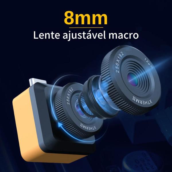 Câmera Térmica Infiray T2sPlus Infravermelho Android Tipo C Imagem de Câmera Térmica Infiray T2sPlus Infravermelho Android Tipo C