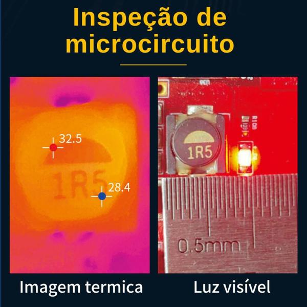 Imagem de Câmera Térmica Infiray T2sPlus Infravermelho Android Tipo C