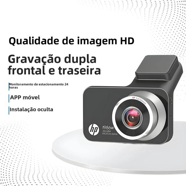 Imagem de Câmera Veicular DVR HD F986W com Visão Noturna - Gravação em Loop 1296p