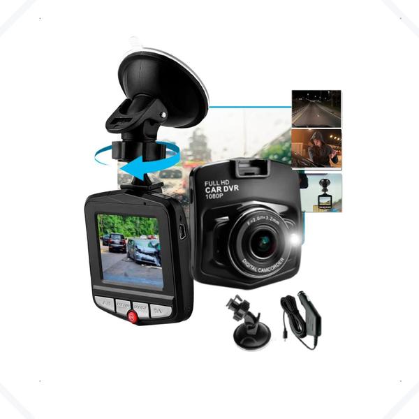 Imagem de Camera Veicular Segurança Full Hd Dashcam Frontal + Suporte CA100