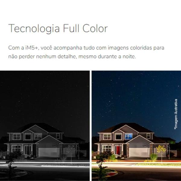 Imagem de Câmera Wi-fi IM5+ Full Color Intelbras LED Colorido Noite