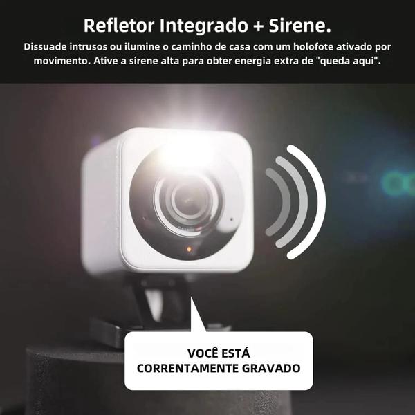 Imagem de Câmera Wi-Fi Inteligente Wyze Cam V4 2K HD - Monitoramento Interno e Externo para Bebês e Pets