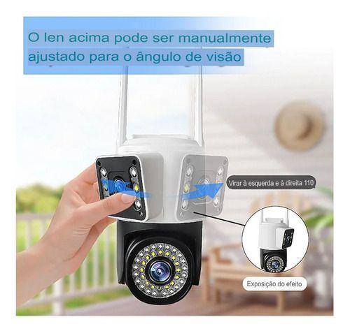 Imagem de Câmera Wi-fi Lente Dupla 2em1 Com Rastreamento Icsee Onvif 