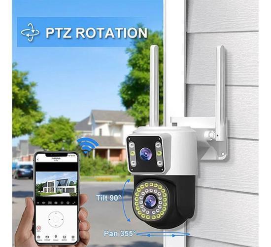 Câmera Wi-Fi Lente Dupla 2Em1 Com Rastreamento Icsee Onvif - Coibeu Imagem de Câmera Wi-Fi Lente Dupla 2Em1 Com Rastreamento Icsee Onvif