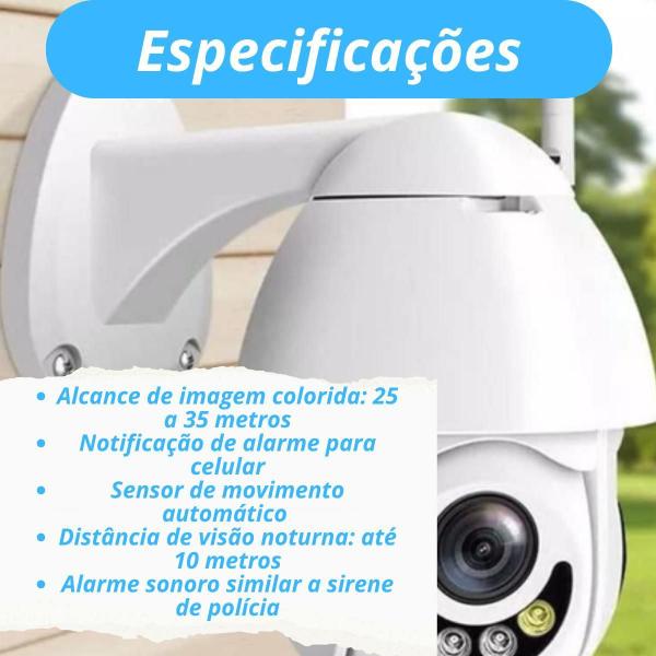 Imagem de Câmera Wifi Externa Full Hd Detecção Movimento - Segurança