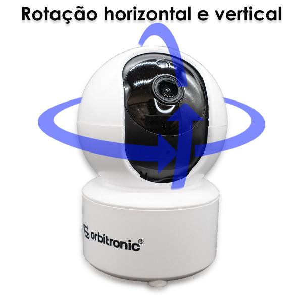 Imagem de Camera Wifi Segurança Bola Robo Espia IP Visão Noturna Orbitronic