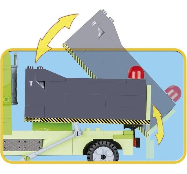 Imagem de Caminhão Basculante de Serviço Civil - Dump Truck - Blocos de Montar 300 Peças - Cobi