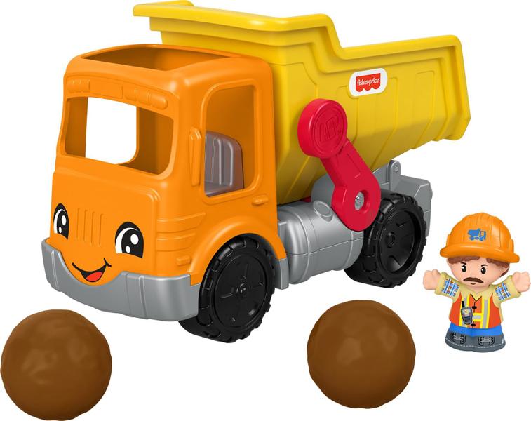 Imagem de Caminhão basculante Fisher-Price Little People de brinquedo de construção com mais de 1 ano