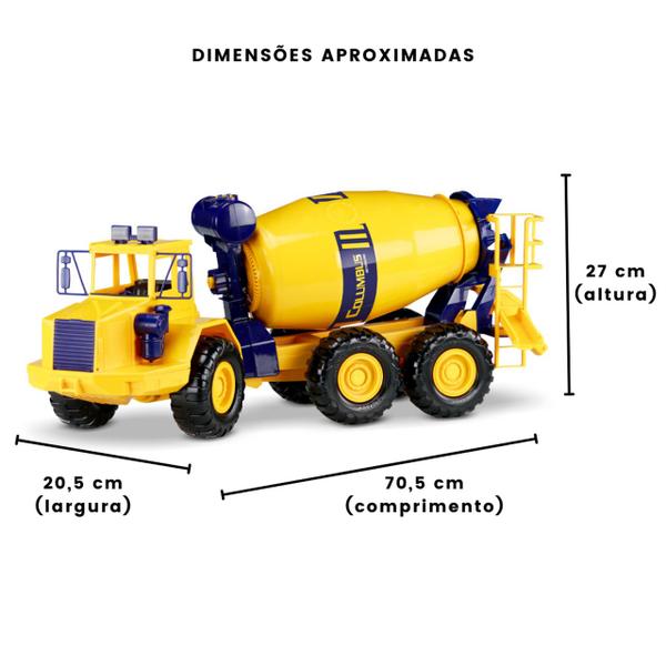 Imagem de Caminhão Betoneira Articulado Infantil Grande Roma