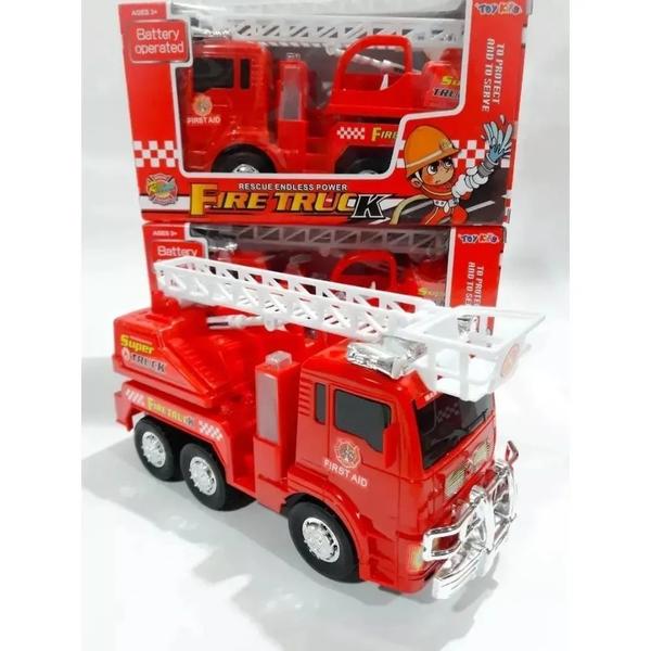 Caminhão Bombeiro Bate E Volta A Pilha Com Som E Luz - DM TOYS Imagem de Caminhão Bombeiro Bate E Volta A Pilha Com Som E Luz