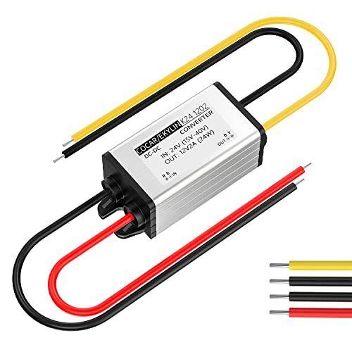 Imagem de Caminhão DC 24v a 12v Step Down Converter Reducer Regulator 2A 24W Power Supply Adapter para Auto Car Vehicle Boat Solar System etc.(Aceitar entradas DC15-40V)