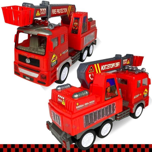 Caminhão De Bombeiro Brinquedo Realista C Som Luz Bate Volta - Fun Game Imagem de Caminhão De Bombeiro Brinquedo Realista C Som Luz Bate Volta