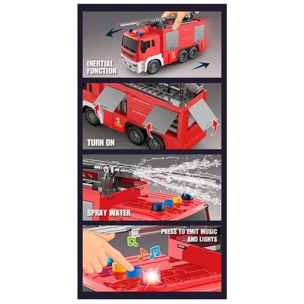 Imagem de Caminhão De Bombeiros Brinquedo Escala 1:16 Js110 - Dorémi