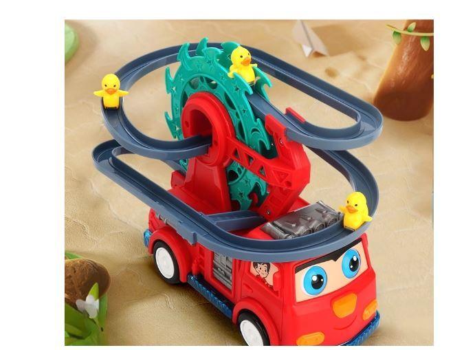 Caminhão De Bombeiros Elétrico Universal Para Crianças Roda Gigante De Pato Deslizante/Andar De Brinquedo De Música Leve - Toy Imagem de Caminhão De Bombeiros Elétrico Universal Para Crianças Roda Gigante De Pato Deslizante/Andar De Brinquedo De Música Leve