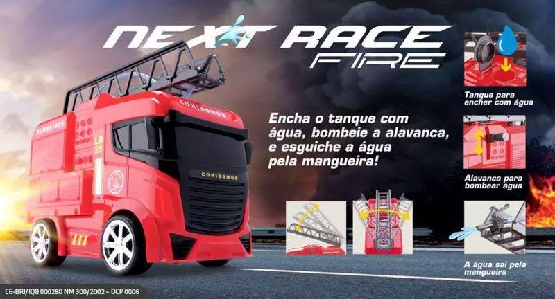 Caminhão de Bombeiros Next Race Fire 25 cm Roma Imagem de Caminhão de Bombeiros Next Race Fire 25 cm Roma