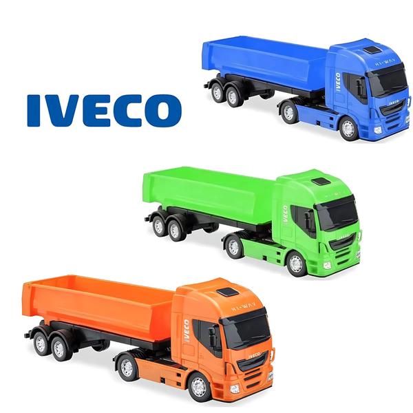 Imagem de Caminhão de Brinquedo Cor Sortida Iveco Hi-Way Caçamba Basculante - Usual Brinquedos 127