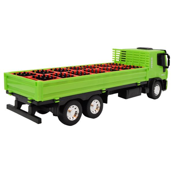 Caminhão de Brinquedo Iveco Tector Dropside Caixas Bebidas Infantil - Usual Imagem de Caminhão de Brinquedo Iveco Tector Dropside Caixas Bebidas Infantil - Usual