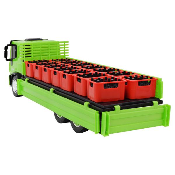 Caminhão de Brinquedo Iveco Tector Dropside Caixas Bebidas Infantil - Usual Imagem de Caminhão de Brinquedo Iveco Tector Dropside Caixas Bebidas Infantil - Usual