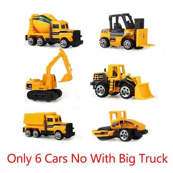 Caminhão de brinquedo Wokex Big Truck e 6 Mini Alloy Diecast Car 1:64 Imagem de Caminhão de brinquedo Wokex Big Truck e 6 Mini Alloy Diecast Car 1:64
