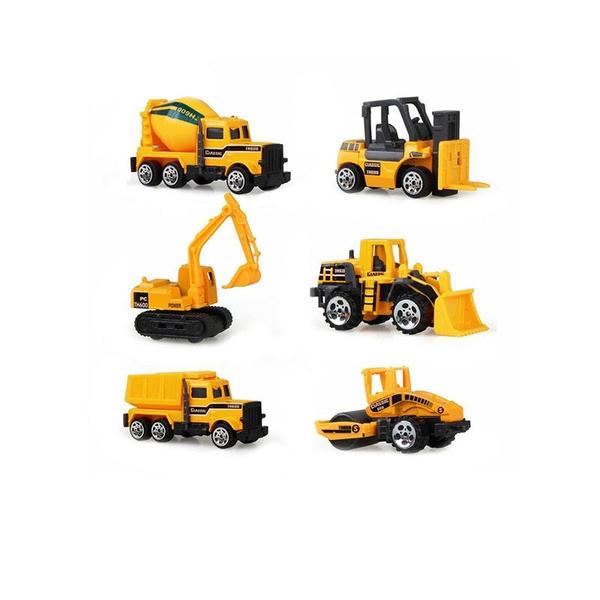 Caminhão de brinquedo Wokex Big Truck e 6 Mini Alloy Diecast Car 1:64 Imagem de Caminhão de brinquedo Wokex Big Truck e 6 Mini Alloy Diecast Car 1:64