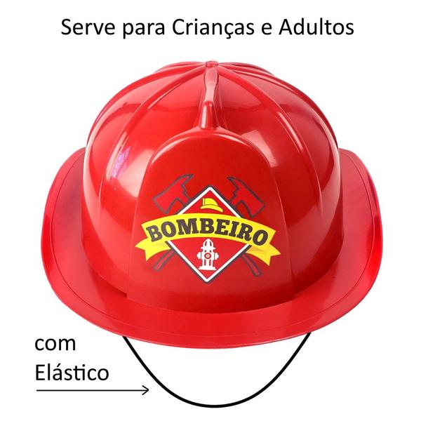 Imagem de Caminhão de Controle Resgate com Escada Luz Carro de Bombeiros + Chapeu