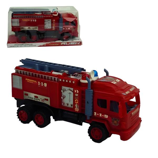 Caminhão de Fricção Bombeiro,Brinquedo de Resgate básico - Filó Modas Imagem de Caminhão de Fricção Bombeiro,Brinquedo de Resgate básico