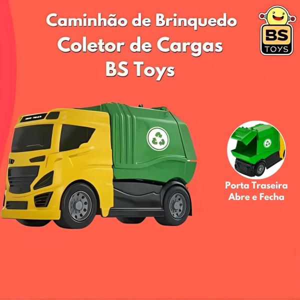 Imagem de Caminhão De Lixo Carga Coletor Lixeiro Articulado Grande Infantil Criança