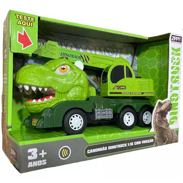 Imagem de Caminhao Dinotruck Tiranossauro Verde com Som ZIPPY TOYS