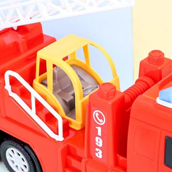 Imagem de Caminhão Dos Bombeiros Brinquedo Grande Capacete Infantil