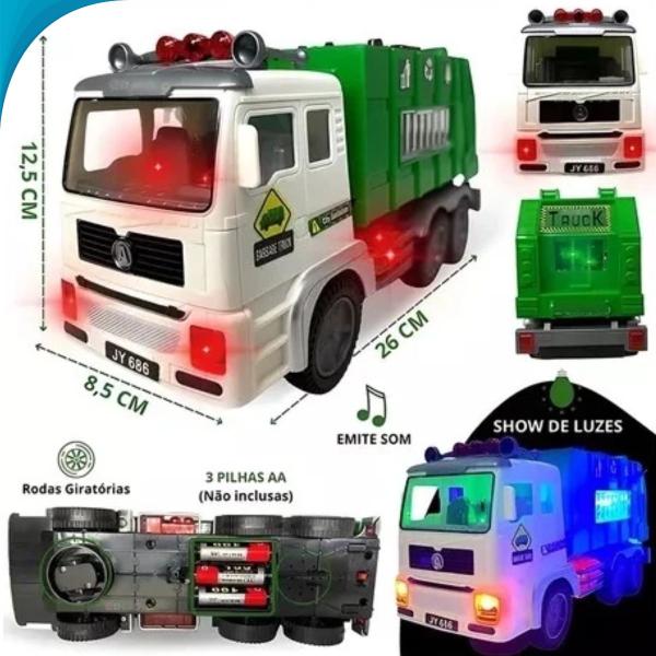 Caminhão Ecológico Educativo Infantil Brinquedo Com Luzes E Som Exclusivo Garantido - Zonne Imagem de Caminhão Ecológico Educativo Infantil Brinquedo Com Luzes E Som Exclusivo Garantido
