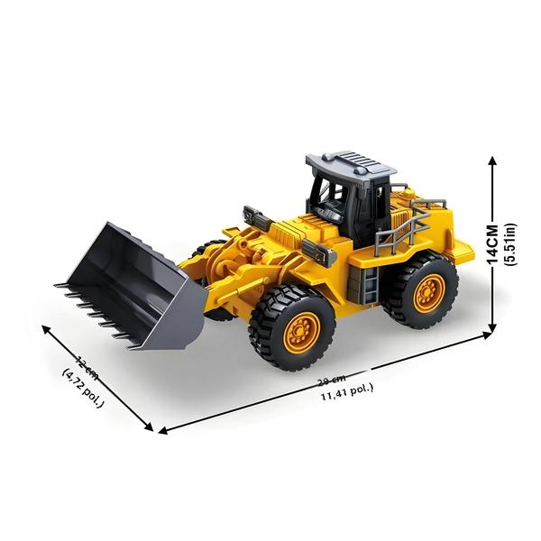 Imagem de Caminhão, Escavadeira e Bulldozer de Controle Remoto 2.4G para Crianças - 9 Canais