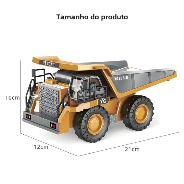 Imagem de Caminhão, Escavadeira e Empilhadeira RC 1:24 - Controle Remoto Resistente