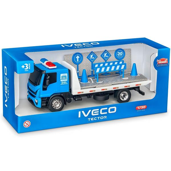 Imagem de Caminhão Guincho Iveco Tector Plataforma Usual Brinquedos