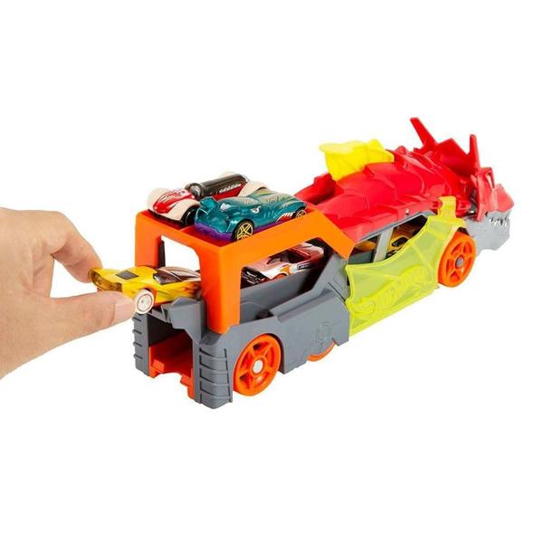 Imagem de Caminhão Hot Wheels City Reboque de Dragão GTK42 - Mattel