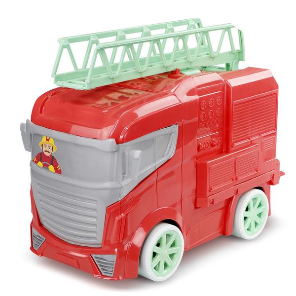 Imagem de Caminhão Infantil Baby Truck Bombeiro 0220 - Roma Brinquedos