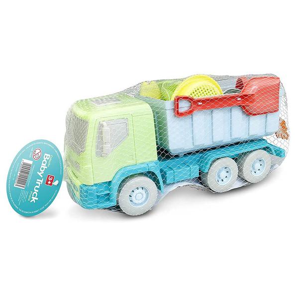 Caminhão Infantil Baby Truck Praia Areia C/ 8 Aces. - Roma - Roma Brinquedos Imagem de Caminhão Infantil Baby Truck Praia Areia C/ 8 Aces. - Roma