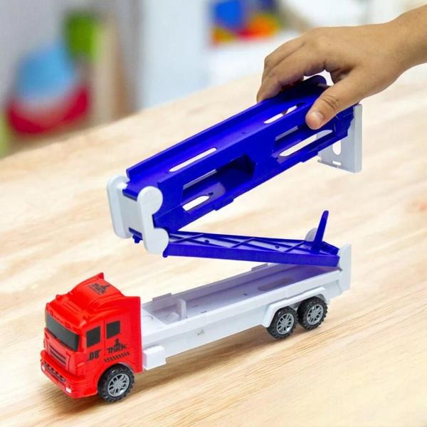 Caminhão Lançador Monster Truck Com 1 Carrinho ZBN0217 Art Brink Imagem de Caminhão Lançador Monster Truck Com 1 Carrinho ZBN0217 Art Brink