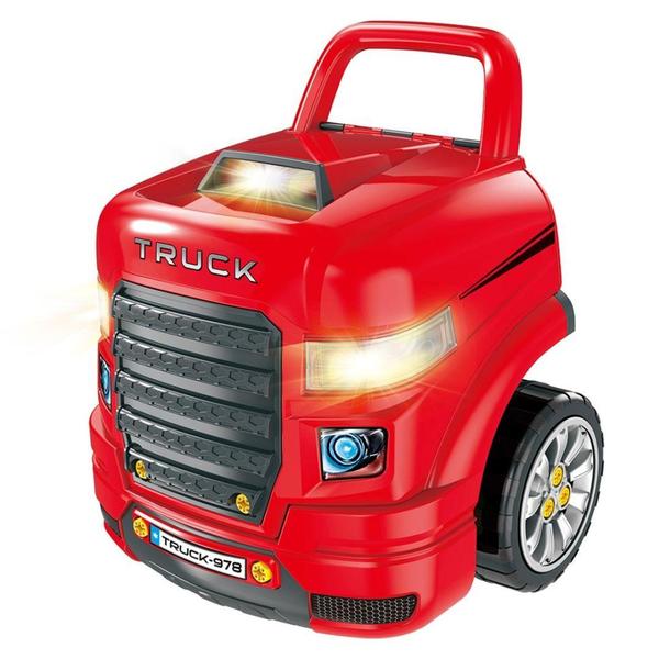 Imagem de Caminhão Master Motor Truck Simulador Com Volante Luz e Som Infantil Dm Toys DMT6804